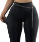 Women's Sports Cotton Concave Downward Striped Sheath Leggings