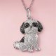 Shih Tzu Pendant Zinc Alloy Die Casting Puppy Necklace